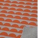 preview thumbnail 3 of 5, MID CENTURY SCALLOP ORANGE Indoor Floor Mat by Kavka Designs