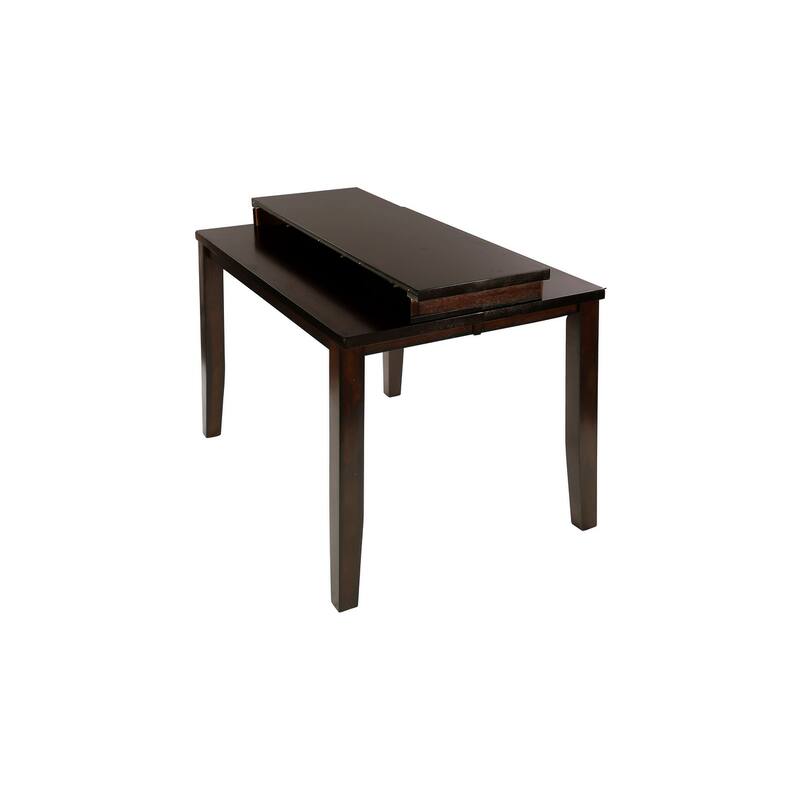 Dewitt Dark Brown Faux Leather Counter Height Set