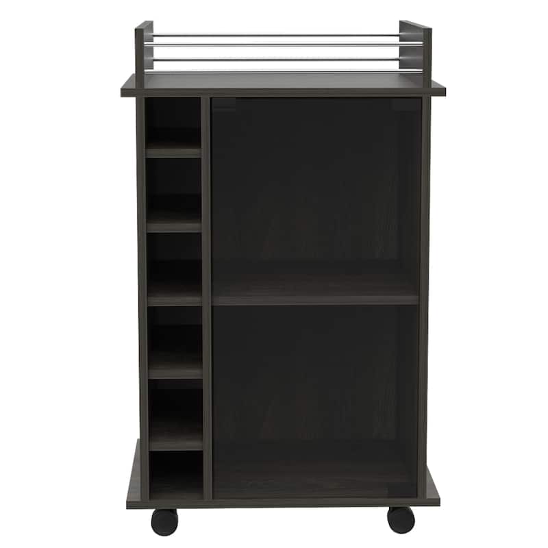Savannah 6-Bottle 3-Shelf Bar Cart