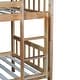 preview thumbnail 15 of 16, Twin Over Twin Rubber Wood Bunk Bed with Trundle, Convertible into 2 Twin Size Beds