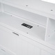 preview thumbnail 8 of 46, Hydraulic Platform Bed with Storage LED Headboard, Wood Bedframe w/ Charging Station&2 Drawers, Space-Saving Bed