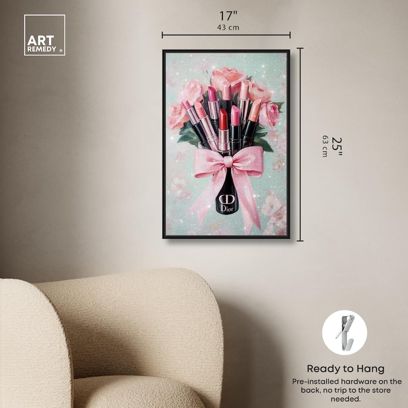 Petitie Bouquet of Lipsticks Canvas by Art Remedy
