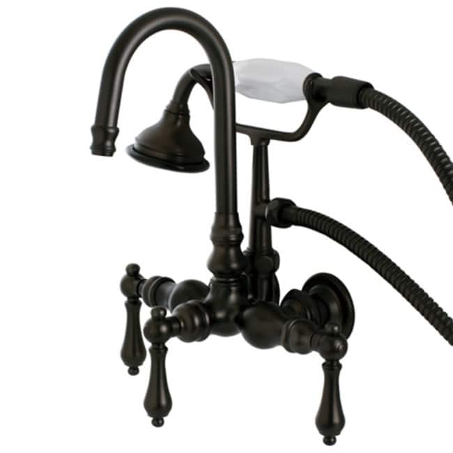 Kingston Brass Aqua Vintage Wall Mounted Clawfoot Tub Filler with