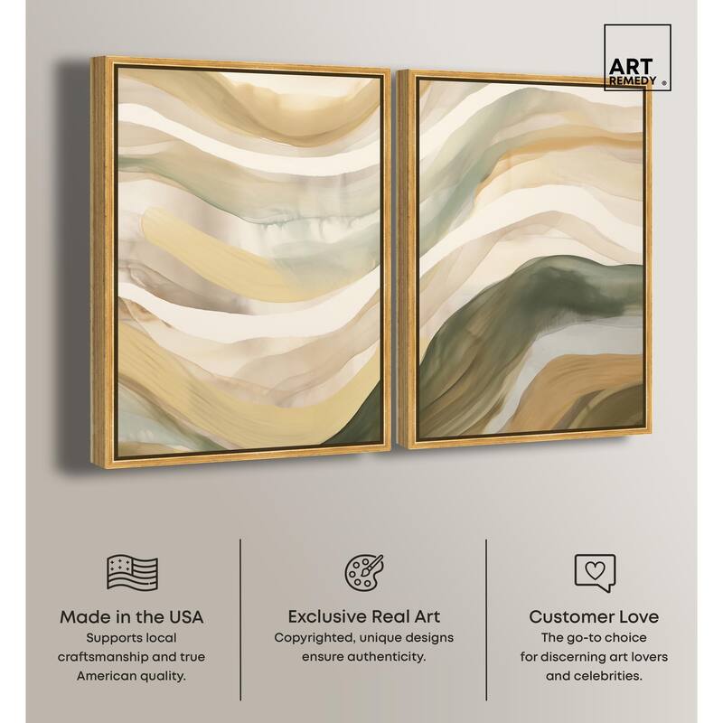 Dunes of Time I Canvas Set of 2 by Art Remedy