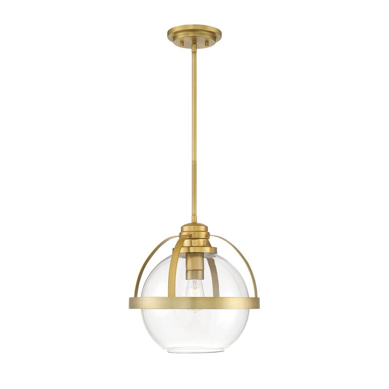 Savoy House Pendleton 14" Wide Pendant with Glass Shade