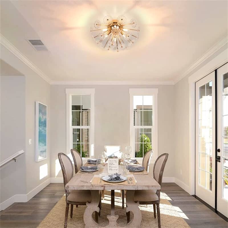 Gold Flush Mount Ceiling Light