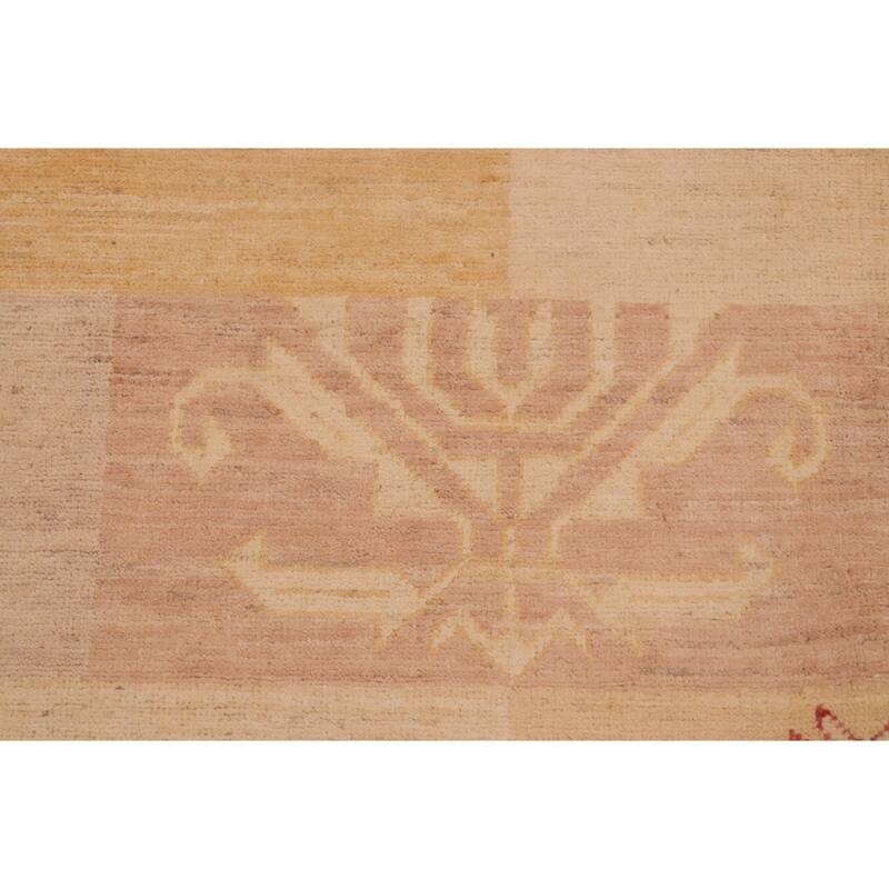 Rustic Bohemian Ri Gabbeh Hand Knotted Wool Area Rug