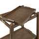 preview thumbnail 26 of 27, Dolores Wood Finish Folding Bar Cart with Two Detachable Trays by iNSPIRE Q Modern