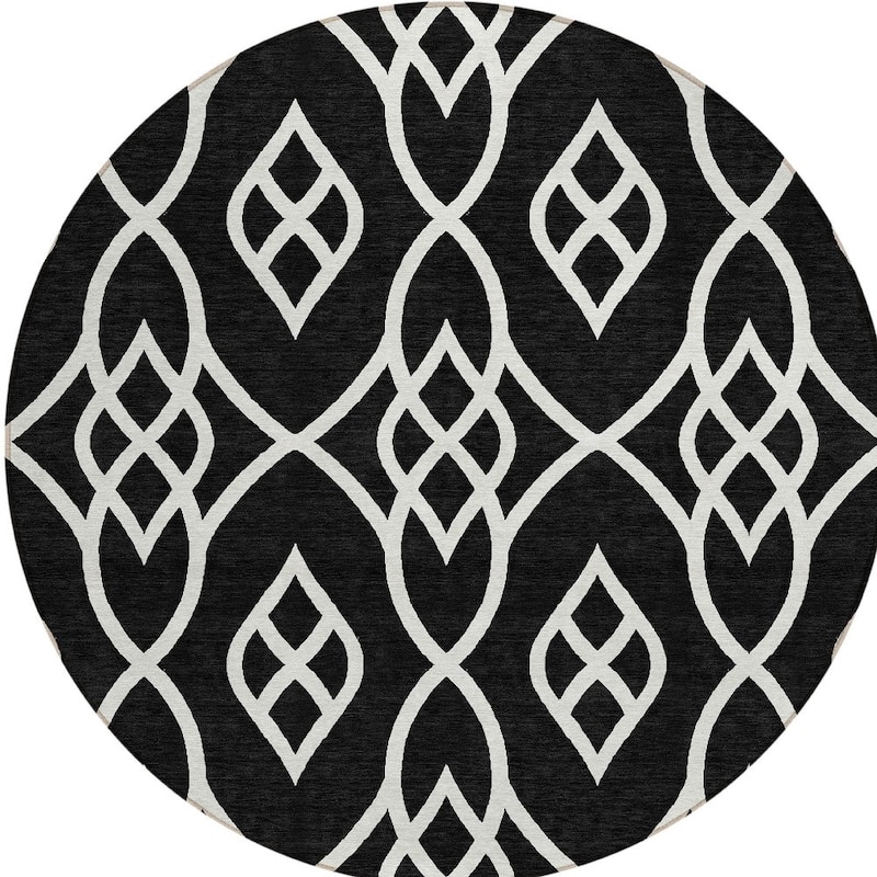 HomeRoots Trellis Transitional Rectangle Outdoor Rug