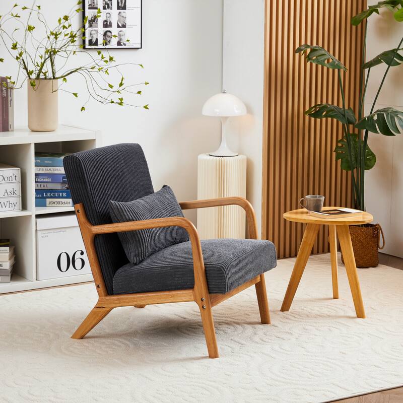 Mid-Century Polyester Accent Chair