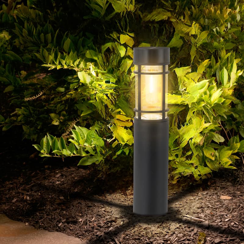 C Cattleya Black Solar LED Outdoor Path Lights (6 Pack or 12 Pack)