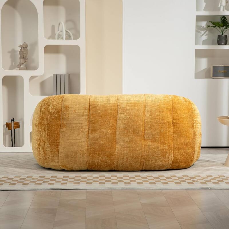 Roomfitters High Back Bean Bag Sofa Chair, Velvet Lazy Lounger Couch for Living Room