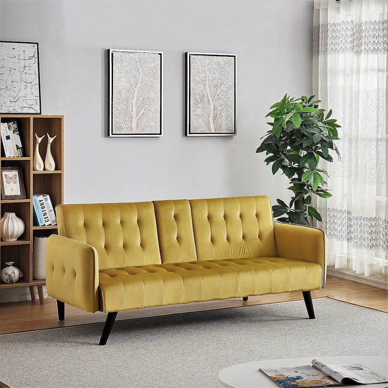 US Pride Furniture Cricklade SofaBed Sleeper - Golden Yellow