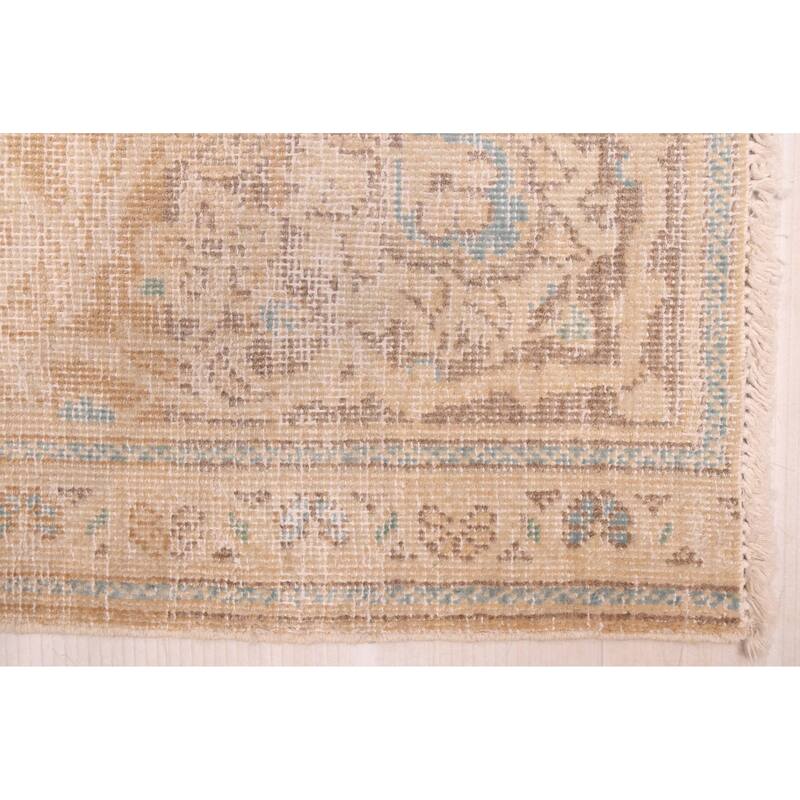 ECARPETGALLERY Hand-knotted Antalya Vintage Beige Wool Rug - 5'0 x 8'9