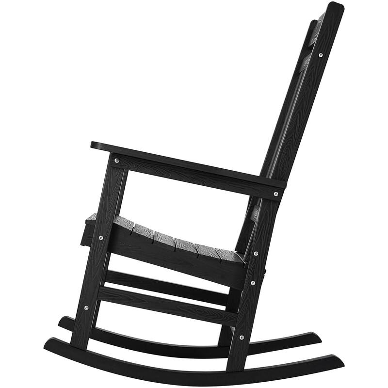 Porch Rocker Rocking Chair High Back 2 pcs 400 lbs Weight