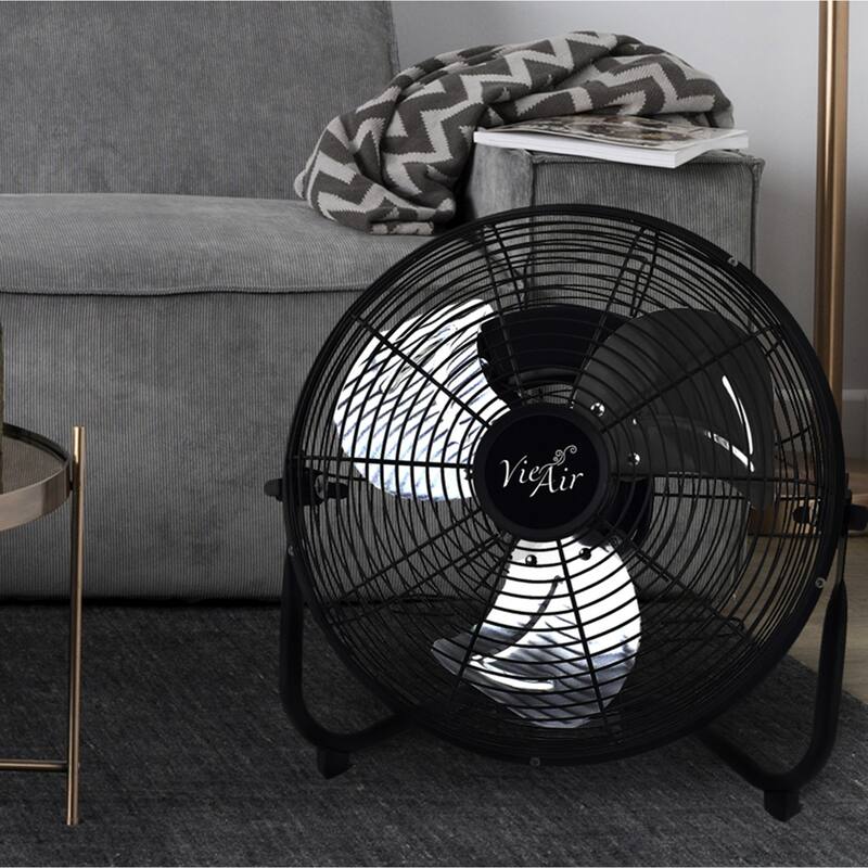 Vie Air 12in Industrial Three Speed Heavy Duty Floor Fan