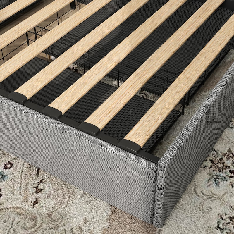 Twin Size Platform Bed with Storage, USB Station, and LED