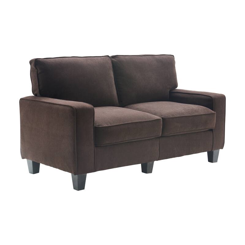 Serta Palisades Upholstered 61" Sofas for Living Room Modern Design Couch, Straight Arms, Tool-Free Assembly
