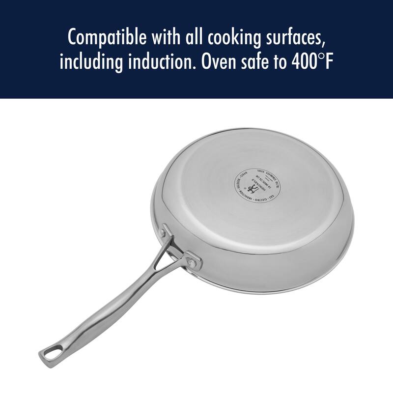 Henckels Clad H3 2-pc Stainless Steel 10-in & 12-in Fry Pan Set