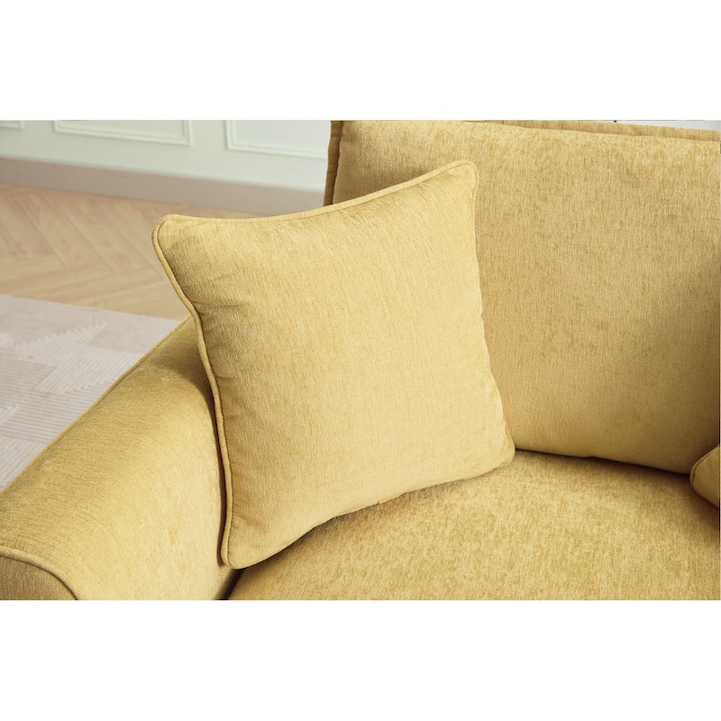 Oversized Armchair, Comfy Chair and a Half Single Sofa with Pillow for Living Room Bedroom