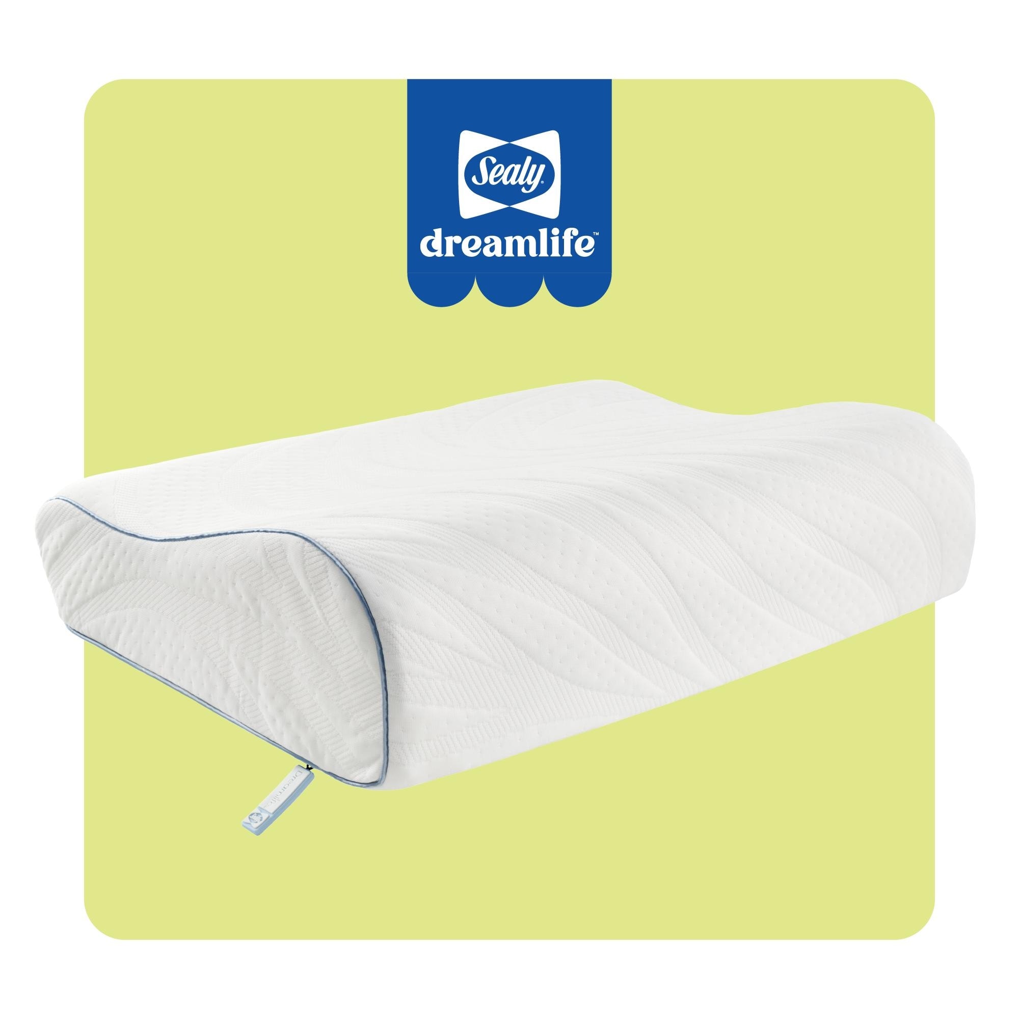 Sealy Dreamlife Contour Memory Foam Pillow, Standard