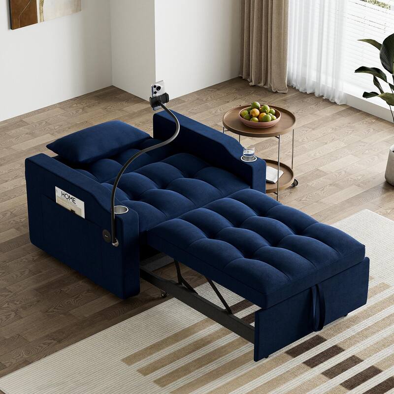 Ouyessir 3 in 1 Multi-Functional Convertible Single Sleeper Sofa Bed for Small Living Spaces