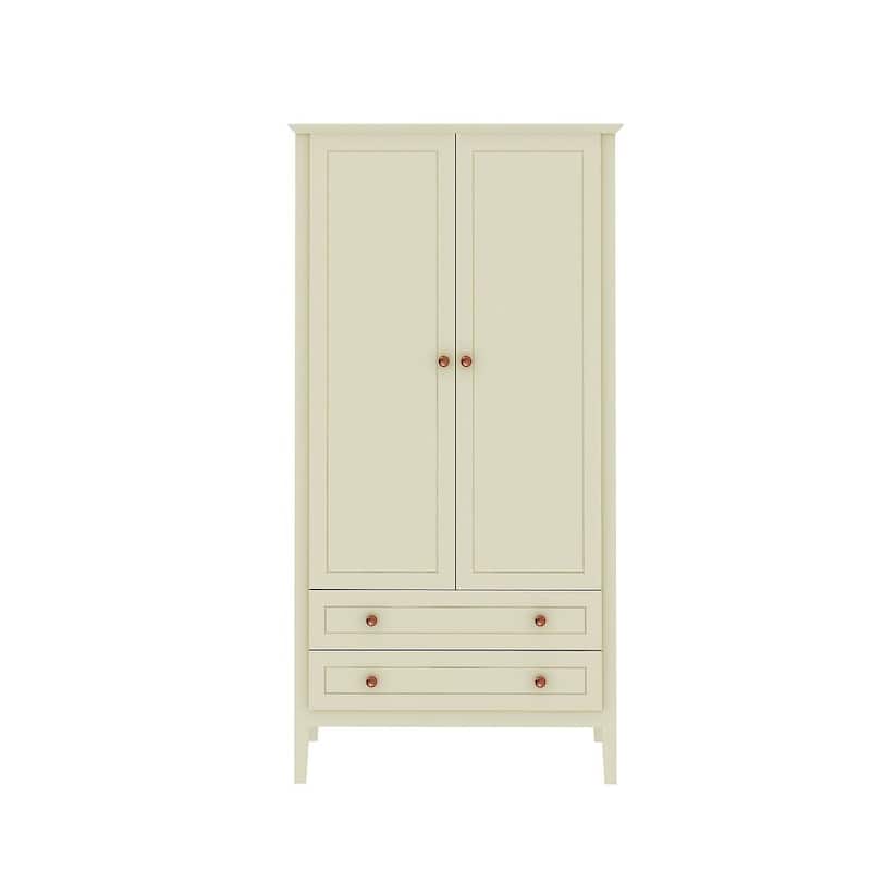 Manhattan Comfort Crown Full Wardrobe with Hanging and 2 Drawers