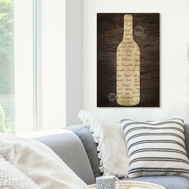 Wynwood Studio 'Wine Love' Drinks and Spirits Wall Art Canvas Print Wine - White, Brown - 20 x 30