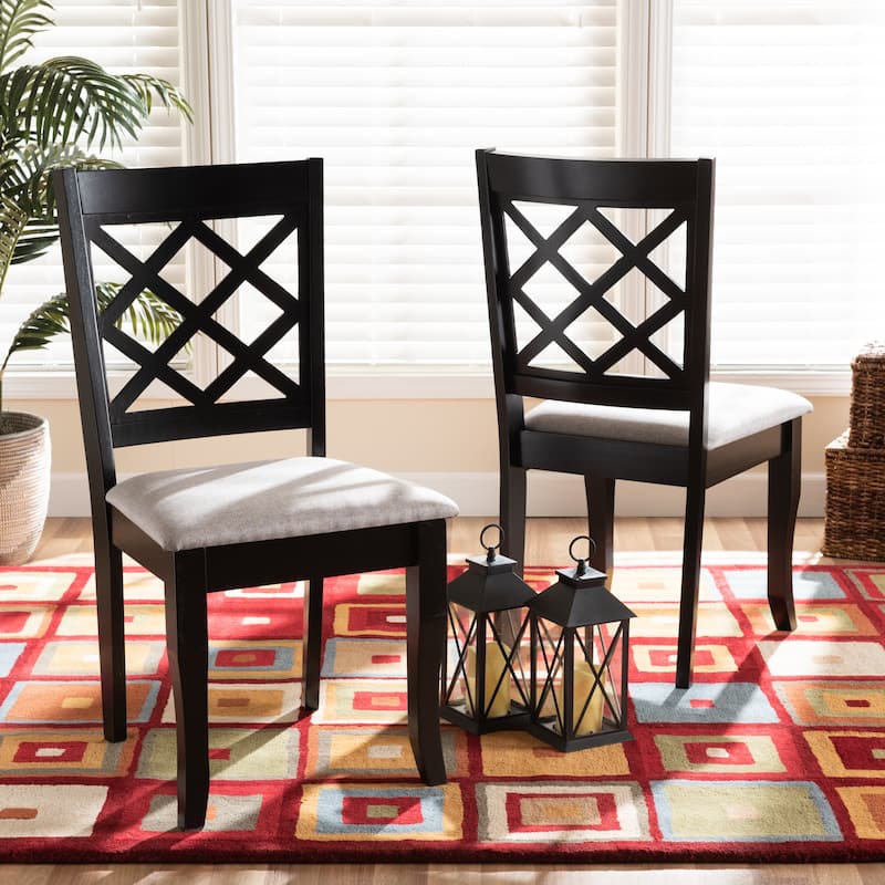 Verner Modern and Contemporary 2-Piece Dining Chair Set