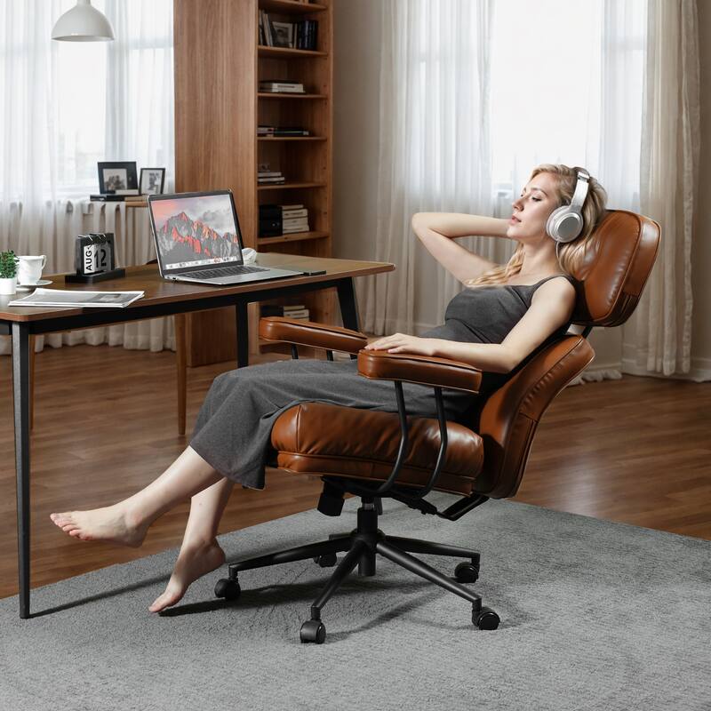 HOOOWOOO Ergonomic High Back Office Chair Adjustable Swivel Task Chair