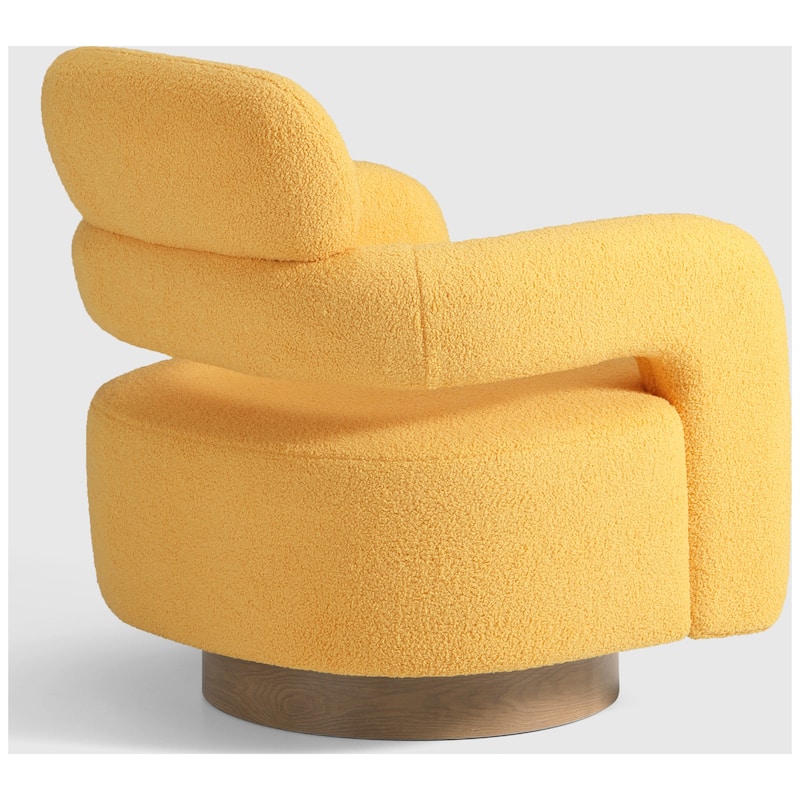 Bayville 29" Wide Sherpa Swivel Chair