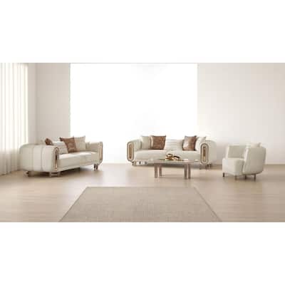 Bekck 4 Pieces Living Room Sets 1 Sofa 1 Loveseat 2 Chair