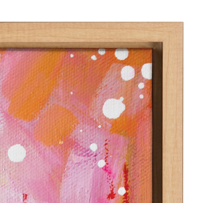 Kate and Laurel Sylvie Rainbows Framed Canvas by Rachel Christopoulos