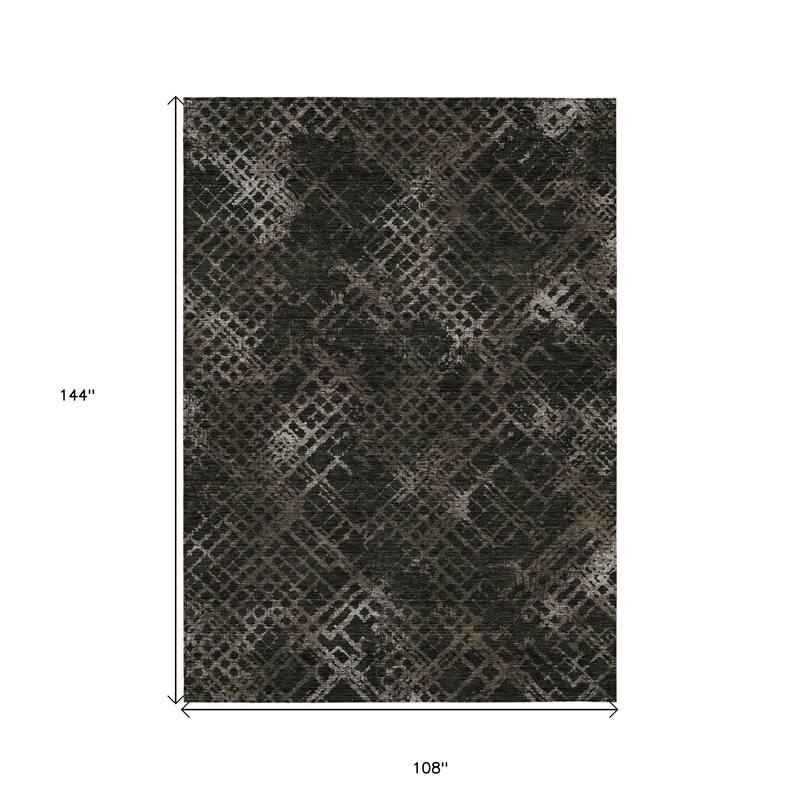 HomeRoots Geometric Transitional Rectangle Outdoor Rug