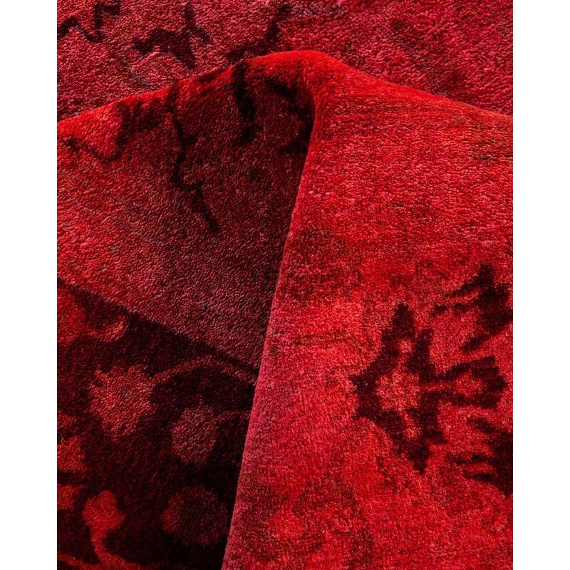 Fine Vibrance One-of-a-Kind Hand-Knotted Area Rug - Pink, 4' 8" x 6' 8" - 4' 8" x 6' 8"