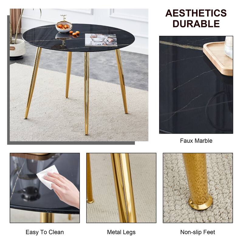 Modern Minimalist Circular Dining Table