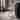 Marble Round Accent Table with Open Metal Base - 23", Tan & Black - 22.5"