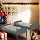 preview thumbnail 16 of 29, Twin/Twin Bunk Bed with Arched Headboard and Angled Ladder Grey