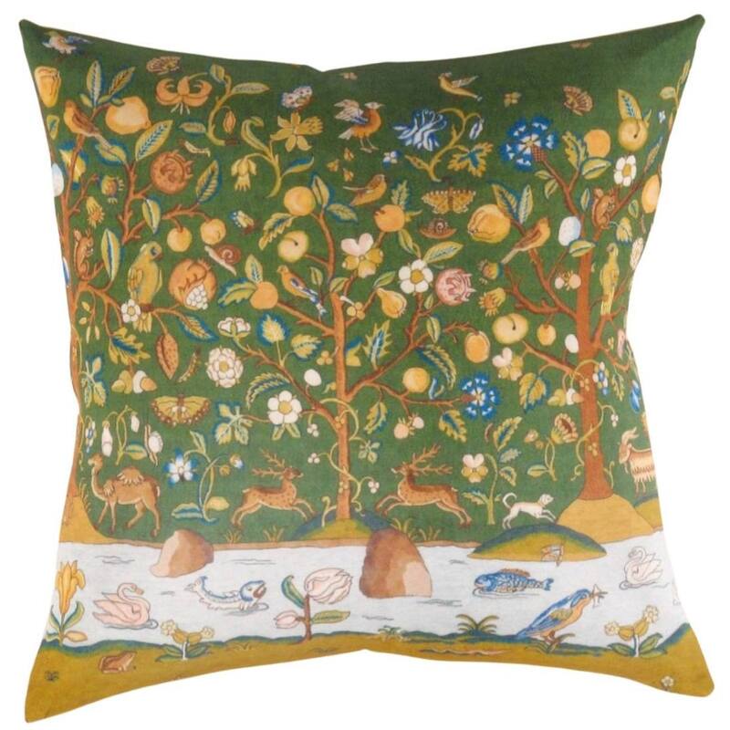 Pasargad Decorative Turkish Silk Pillow - 1' x 1'