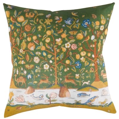 Pasargad Decorative Turkish Silk Pillow - 1' x 1'