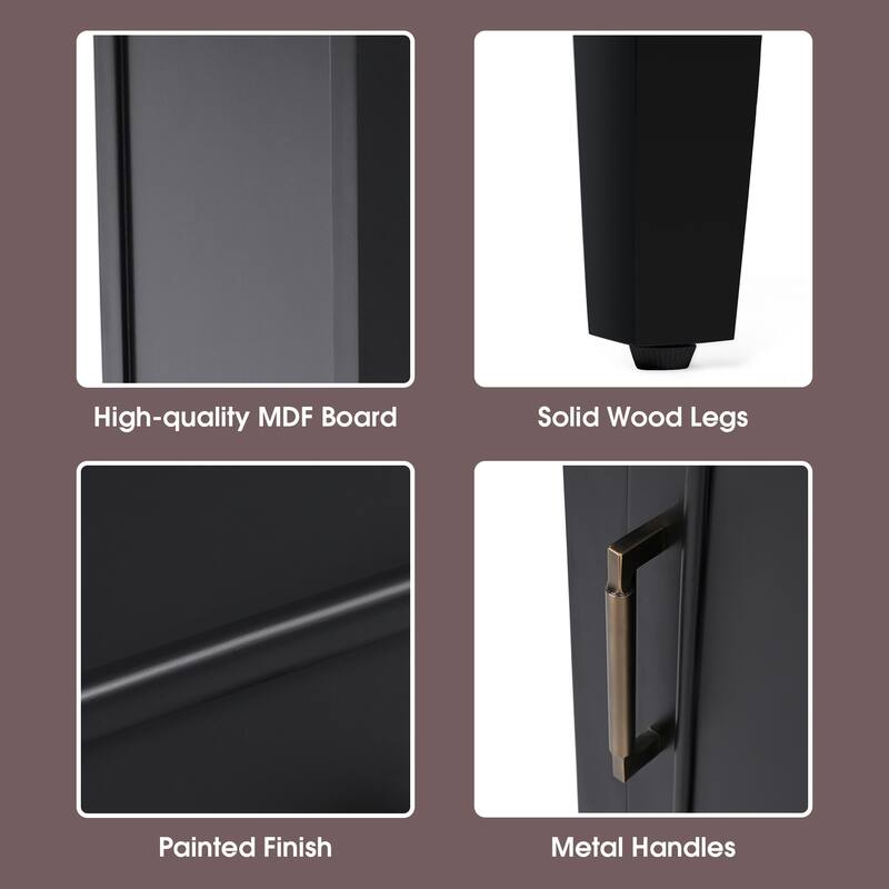 20" Bathroom Vanity with Sink, Bathroom Cabinet with A Door, Door Shelf Storage and Adiustable Foot Pads