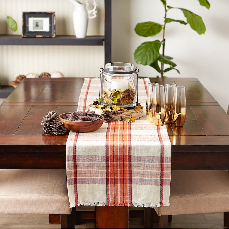 DII Americana Plaid Table Runner
