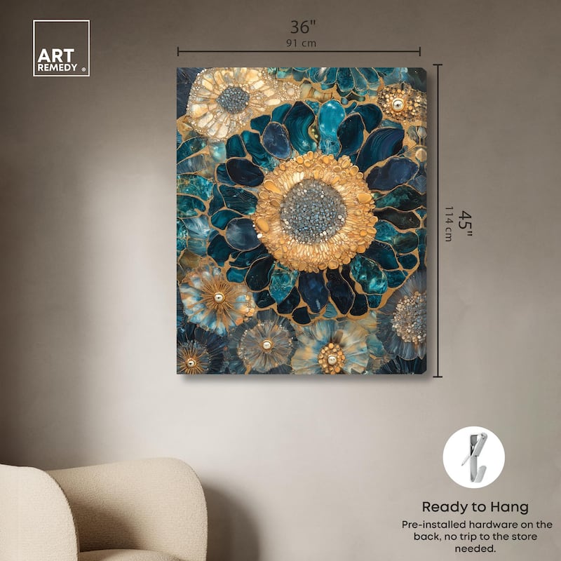Opulent Geode II Canvas by Art Remedy, Gallery Wrapped