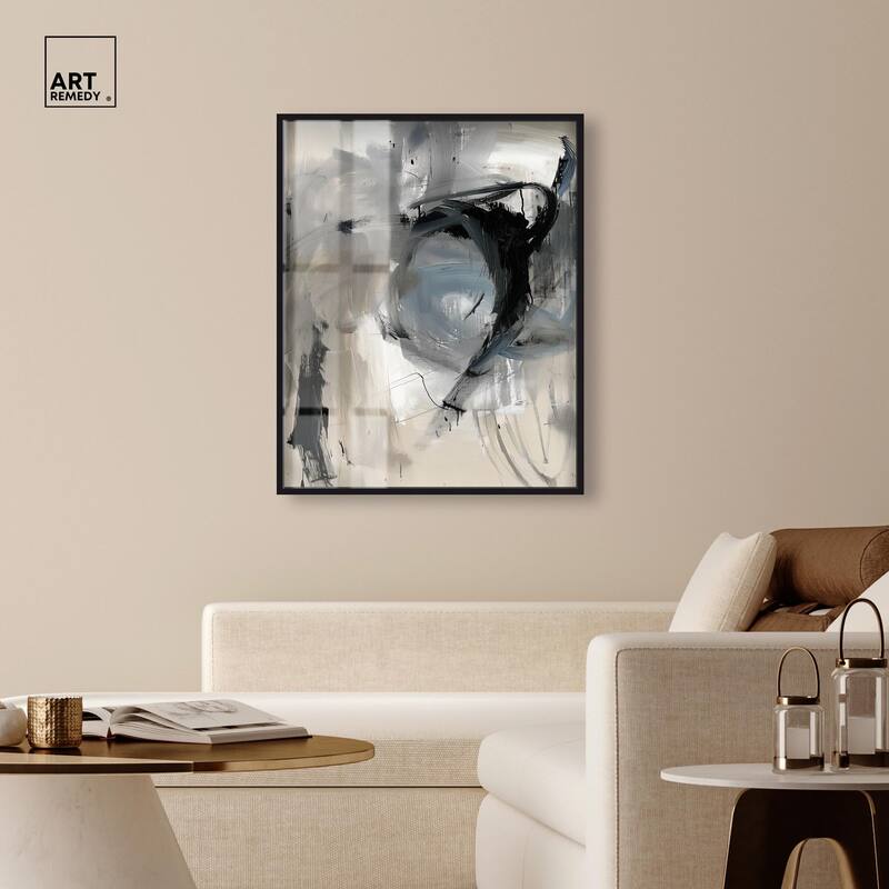 Scribbled Energy II Shadowbox by Art Remedy