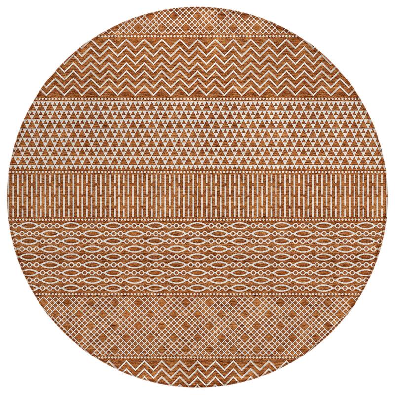 HomeRoots Chevron Modern Rectangle Outdoor Rug