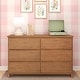 preview thumbnail 4 of 31, Max and Lily Farmhouse 6-Drawer Dresser Matte Pecan
