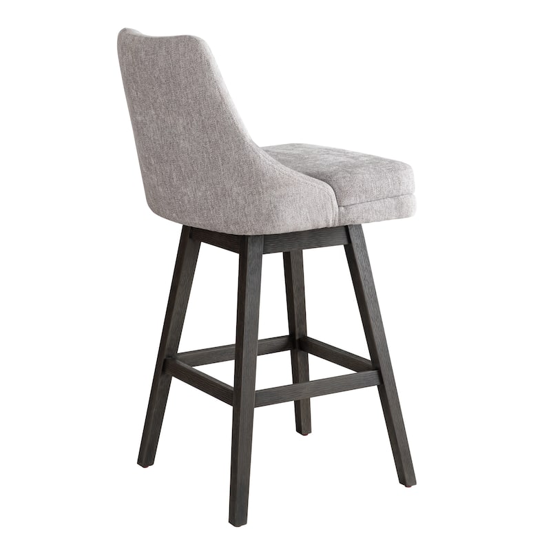 Branson Modern Bar Stool, Upholstered Counter Stool with Solid Wood Frame