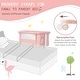 preview thumbnail 12 of 17, Babyjoy 3-in-1 Baby Bassinet Beside Sleeper Crib with 5-Level - See Details
