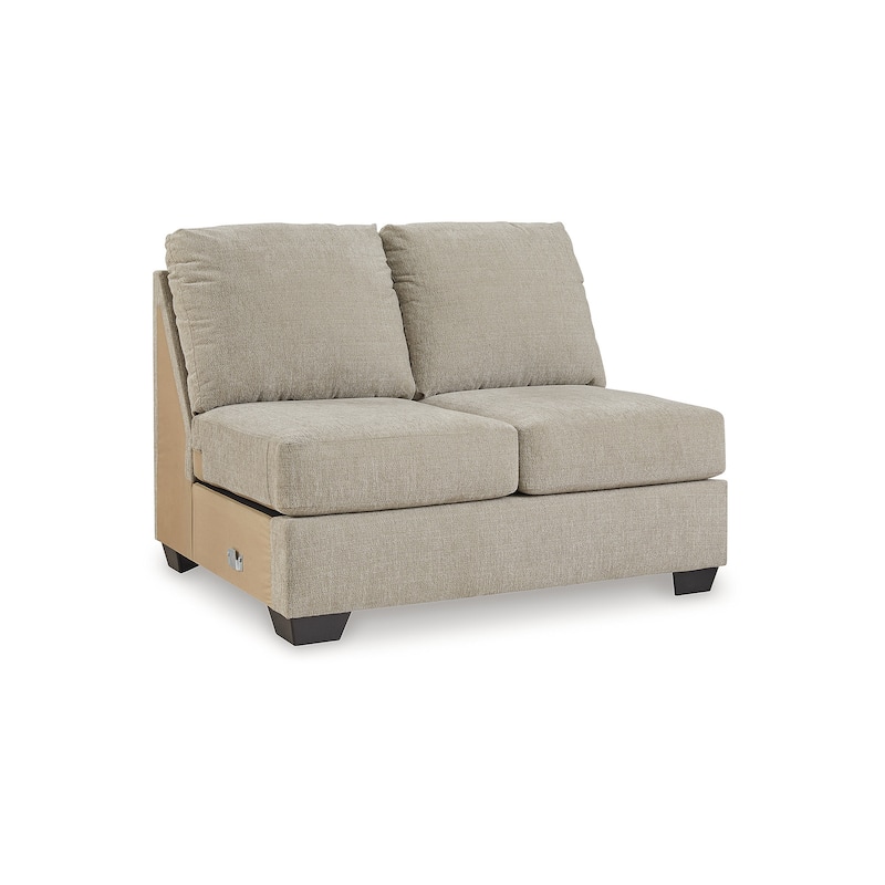Signature Design by Ashley Brogan Bay Beige 3-Piece Sectional with Cuddler