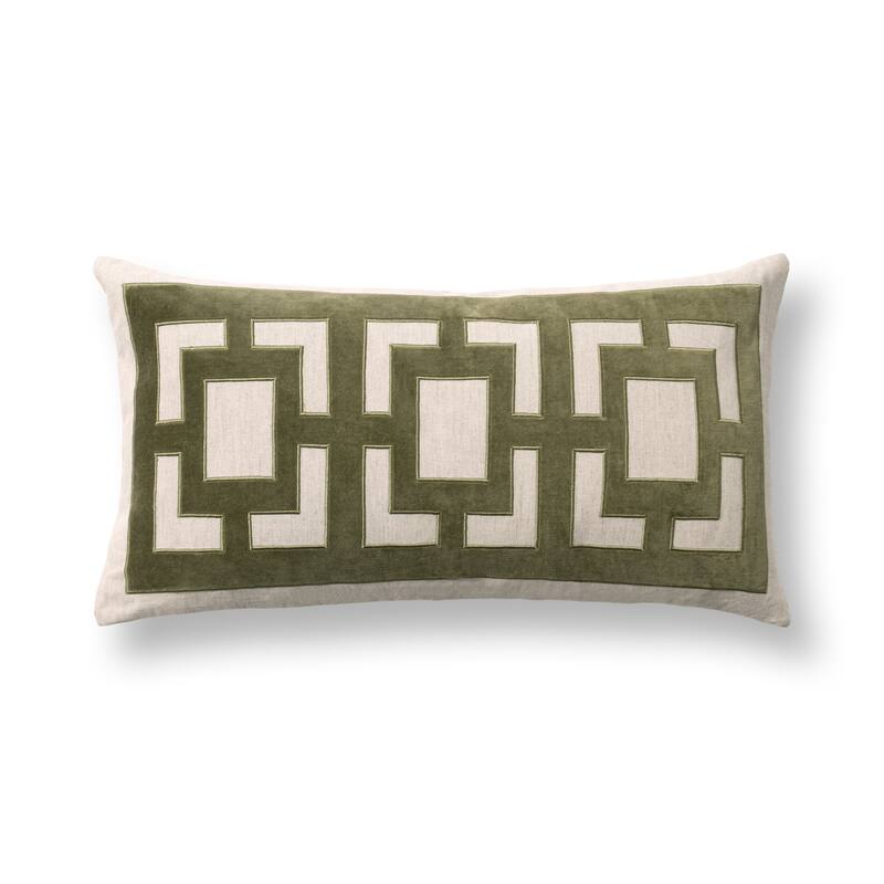 Villa by Classic Home Corbin Cotton Blend Throw Pillow